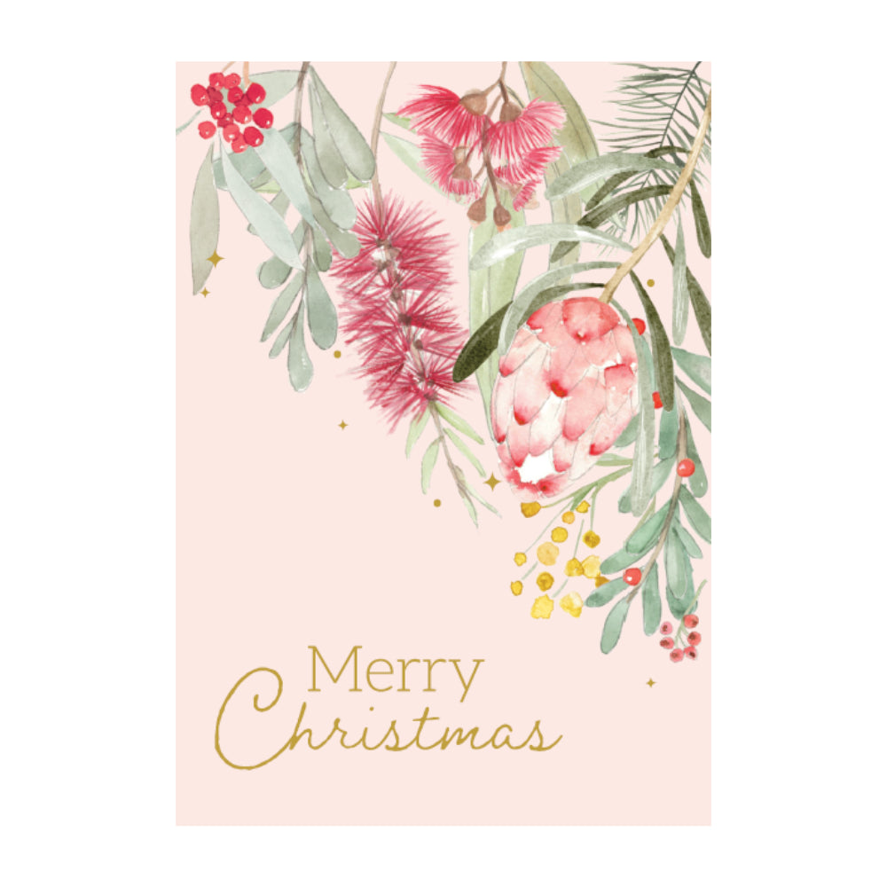 Christmas Greetng Card - Corner Cluster